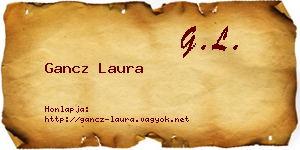 Gancz Laura névjegykártya